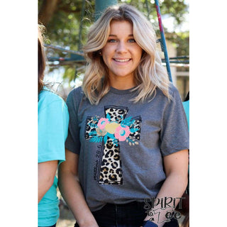 46E - Animal Print Cross Easter