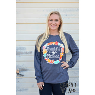 TG22 - Thankful & Blessed Wreath - Wholesale - Spirit to a Tee