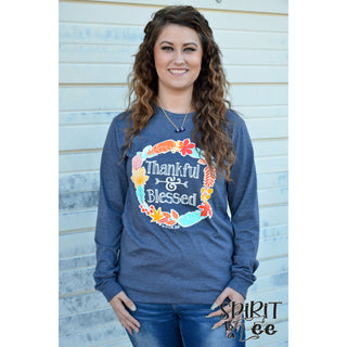 TG22 - Thankful & Blessed Wreath - Wholesale - Spirit to a Tee