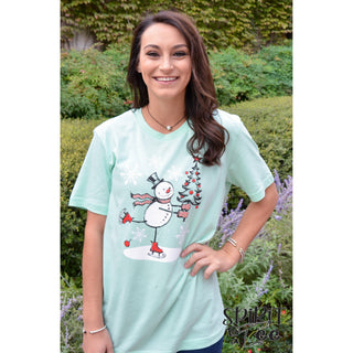 H131 - Snowman Skating - Wholesale - Spirit to a Tee