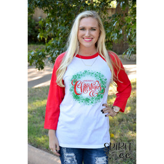 H145 - Merry Christmas Wreath - Wholesale - Spirit to a Tee