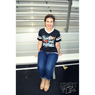 FT52 - Peace Love Football - Wholesale - Spirit to a Tee