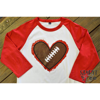 FT57 - Football Heart - Wholesale - Spirit to a Tee