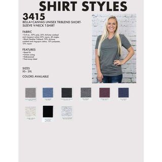 Triblend Soft V-Neck Tee - Spirit With Style