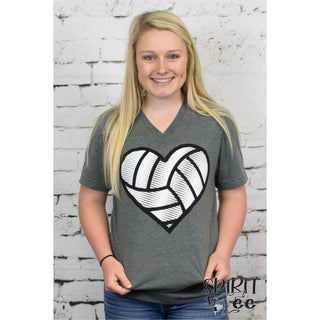 VB28 - Volleyball Scribble Heart